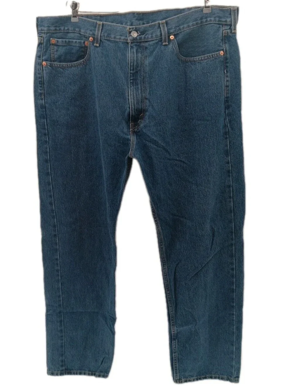 Levis 505 Jeans Mens 42x32 Blue Denim Straight Leg Casual Work Wear Cowboy